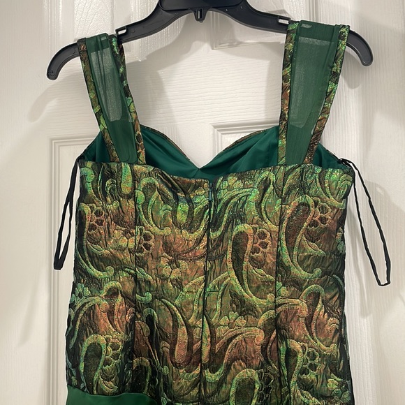 One of a kind tailored prom dress with fabrics from 2004 with shawl. Size Large. - Picture 8 of 12